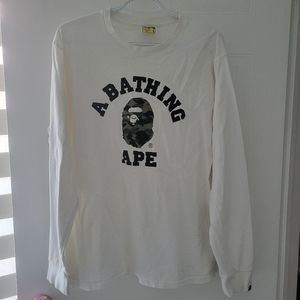 BAPE White Long Sleeve L